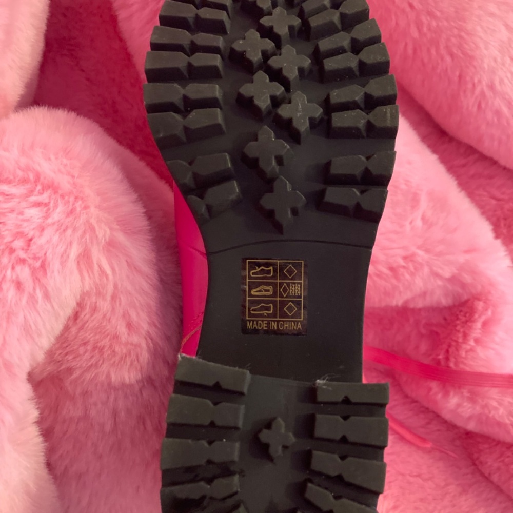 Pink Combat Boots 💗 - Picture 4 of 8
